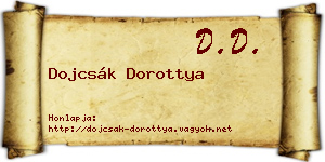 Dojcsák Dorottya névjegykártya